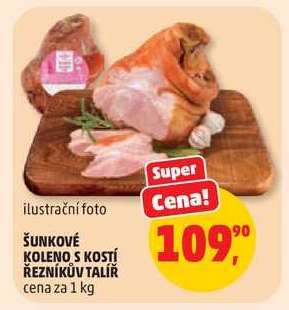Šunkové koleno s kostí řezníkův talíř