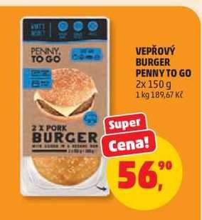 Vepřový Burger Penny To Go