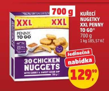 Kuřecí nugetky XXL PENNY TO GO