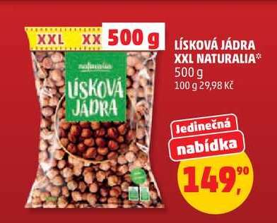 LÍSKOVÁ JÁDRA XXL NATURALIA