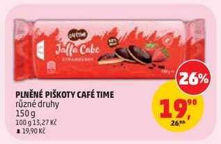 Plněné piškoty Café Time