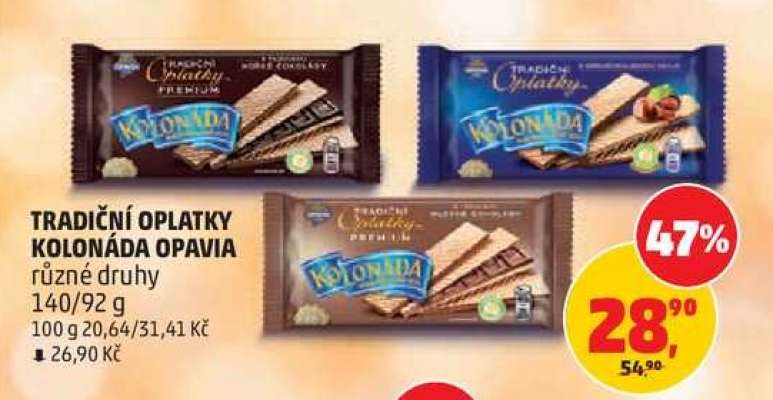 TRADIČNÍ OPLATKY KOLONÁDA OPAVIA