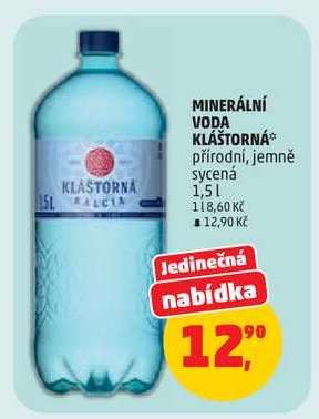 MINERÁLNÍ VODA KLÁŠTORNÁ*