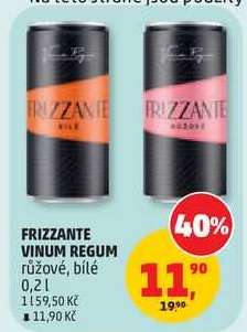FRIZZANTE VINUM REGUM růžové, bílé