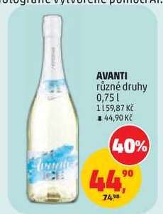 Avanti různé druhy