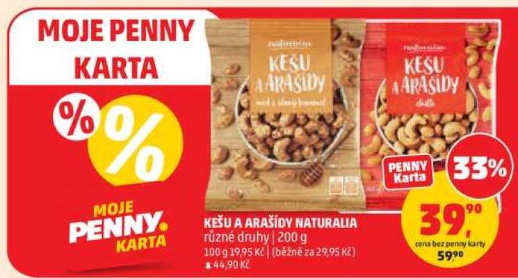 KEŠU A ARAŠÍDY NATURALIA