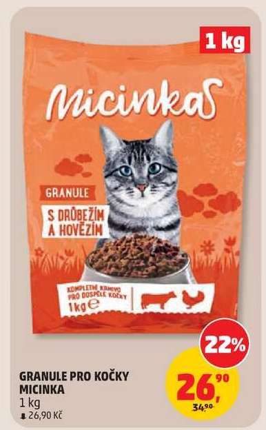 GRANULE PRO KOČKY MICINKA