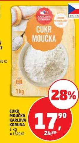 CUKR MOUČKA KARLOVA KORUNA