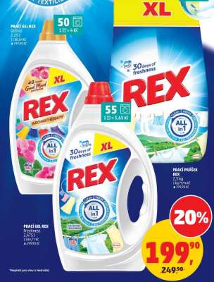 Prací gel a prášek REX