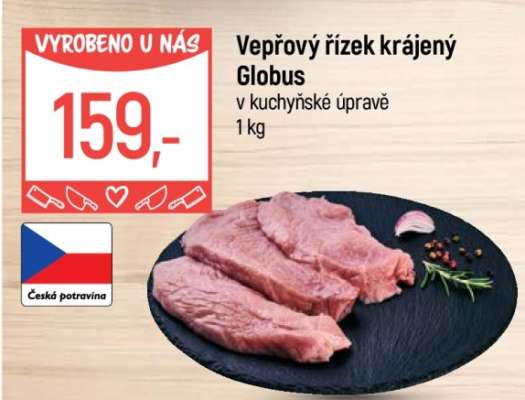 Vepřový řízek krájený Globus