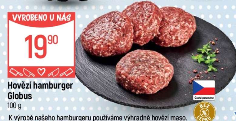 Hovězí hamburger Globus
