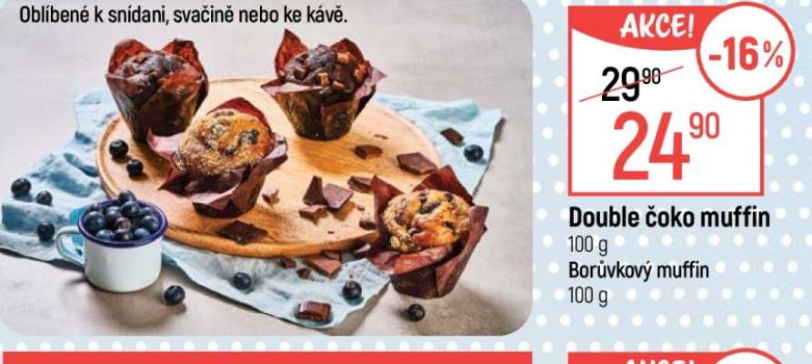 Double čoko muffin, Borůvkový muffin