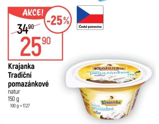 Krajanka tradiční pomazánkové natur