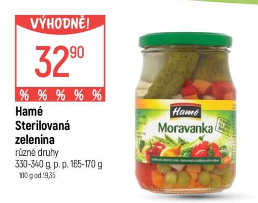 Hamé Sterilovaná zelenina