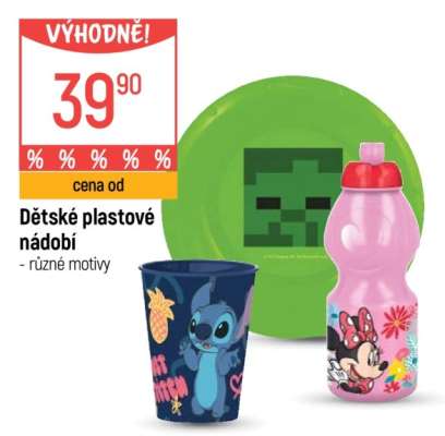 Dětské plastové nádobí