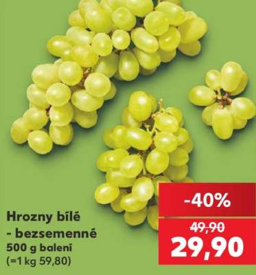 Hrozny bílé bezsemenné