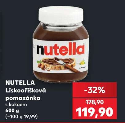 NUTELLA Lískooříšková pomazánka s kakaem
