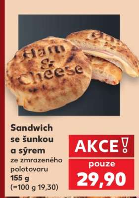Sandwich se šunkou a sýrem