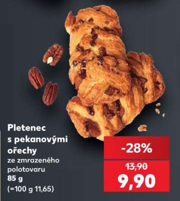 Pletenec s pekanovými ořechy