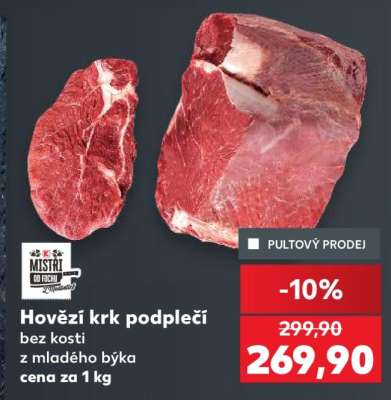 Hovězí krk podplečí