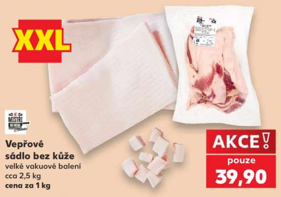 Vepřové sádlo bez kůže