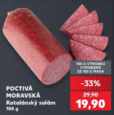 POCTIVÁ MORAVSKÁ Katalánský salám