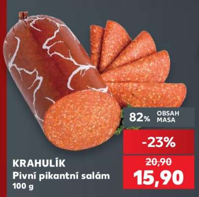 KRAHULÍK Pivní pikantní salám 100 g