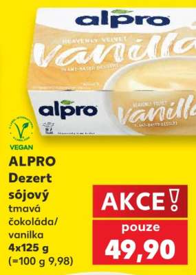 ALPRO Dezert sójový tmavá čokoláda/vanilka