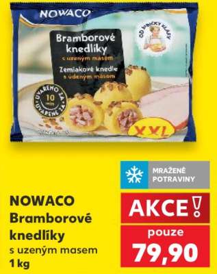 NOWACO Bramborové knedlíky s uzeným masem 1 kg