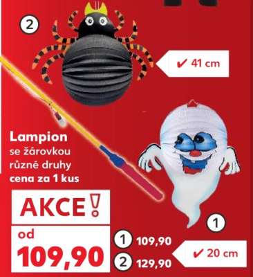 Lampion se žárovkou
