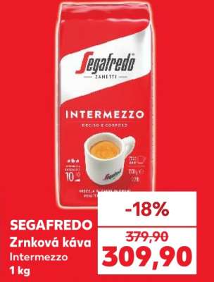 SEGAFREDO Zrnková káva Intermezzo 1 kg