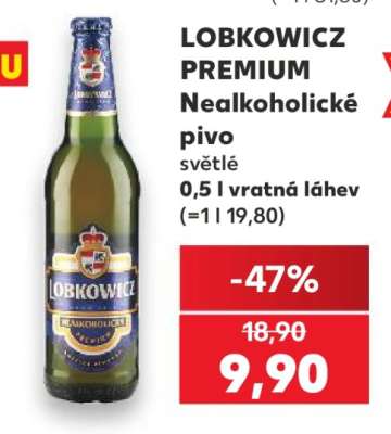 LOBKOWICZ PREMIUM Nealkoholické pivo