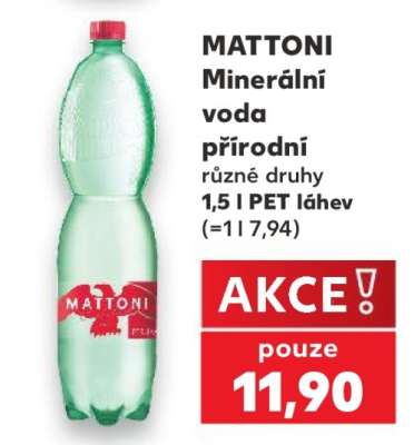 MATTONI Minerální voda přírodní