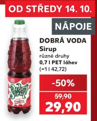 DOBRÁ VODA Sirup