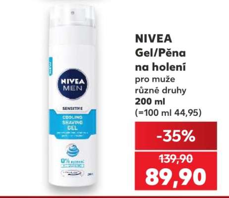 NIVEA Gel/Pěna na holení