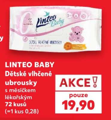 Linteo Baby dětské vlhčené ubrousky