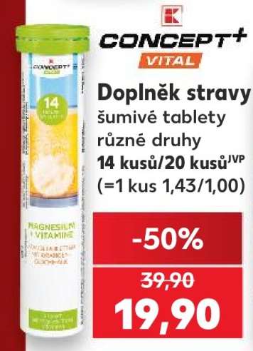 Doplněk stravy šumivé tablety