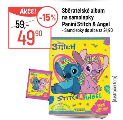 Sběratelské album na samolepky Panini Stitch & Angel