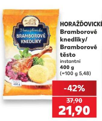 HORAŽĎOVICKÉ Bramborové knedlíky/ Bramborové těsto