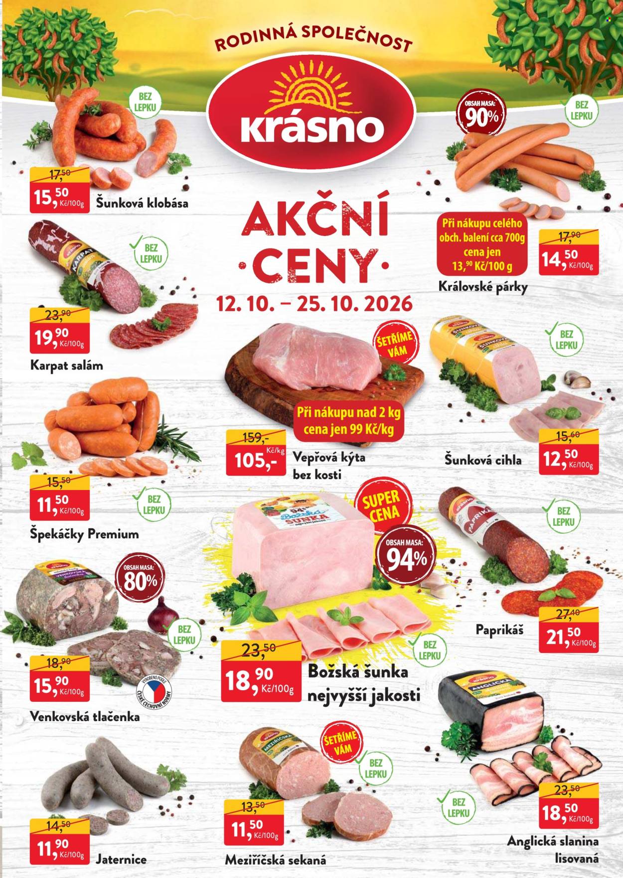 Leták MP Krásno - 12. 10. 2026 - 25. 10. 2026. Strana 1