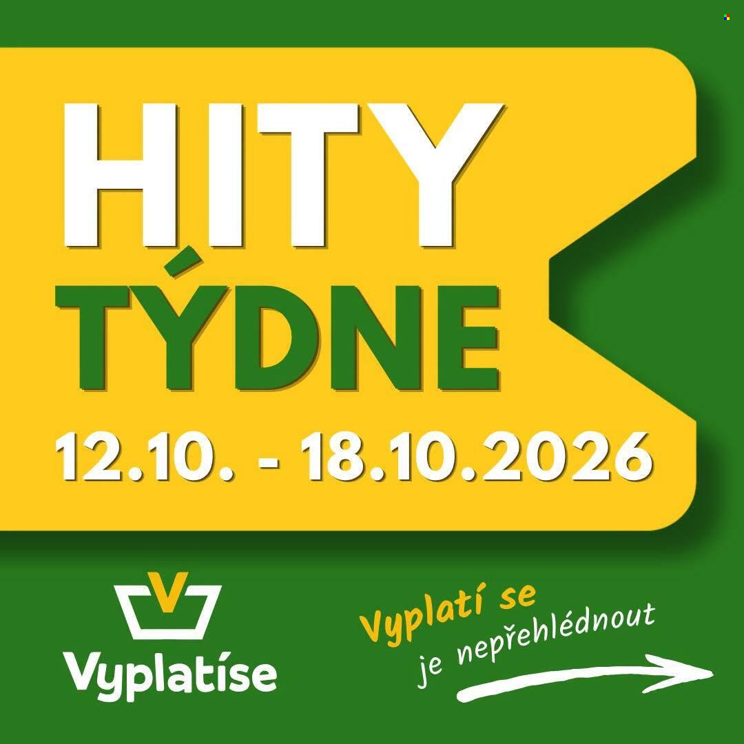 Leták Vyplatíse - 12. 10. 2026 - 18. 10. 2026. Strana 1