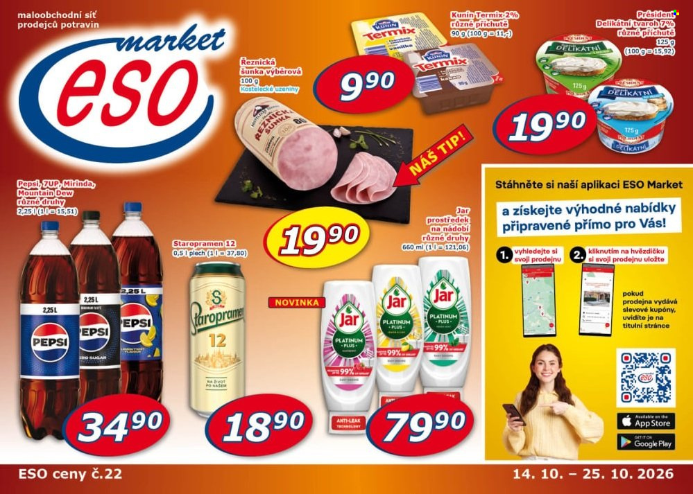 Leták ESO MARKET - 14. 10. 2026 - 25. 10. 2026. Strana 1