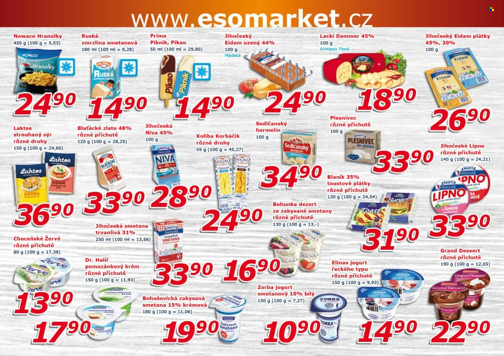 Leták ESO MARKET - 14. 10. 2026 - 25. 10. 2026. Strana 4