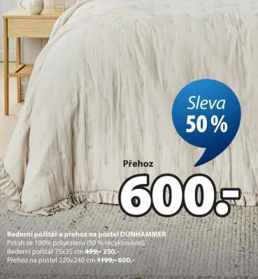 PŘEHOZ NA POSTEL DUNHAMMER