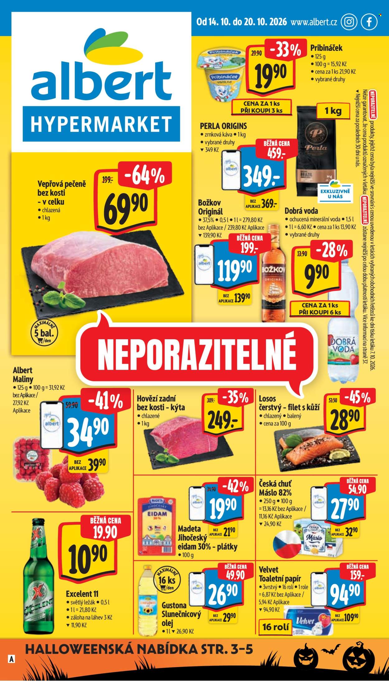 Leták Albert Hypermarket - 14. 10. 2026 - 20. 10. 2026. Strana 1