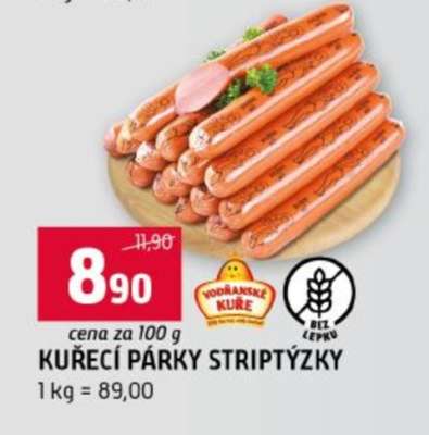 Kuřecí párky Striptýzky