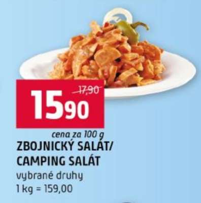 Zbojnický salát, Camping salát