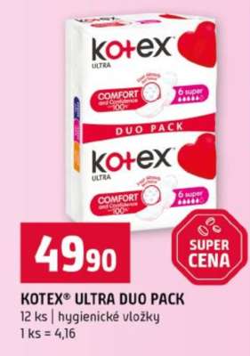 KOTEX® ULTRA DUO PACK