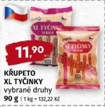 KŘUPETO XL TYČINKY