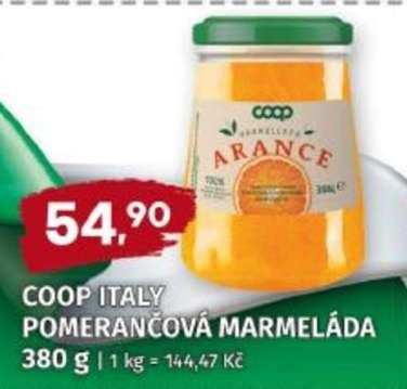 COOP ITALY POMERANČOVÁ MARMELÁDA